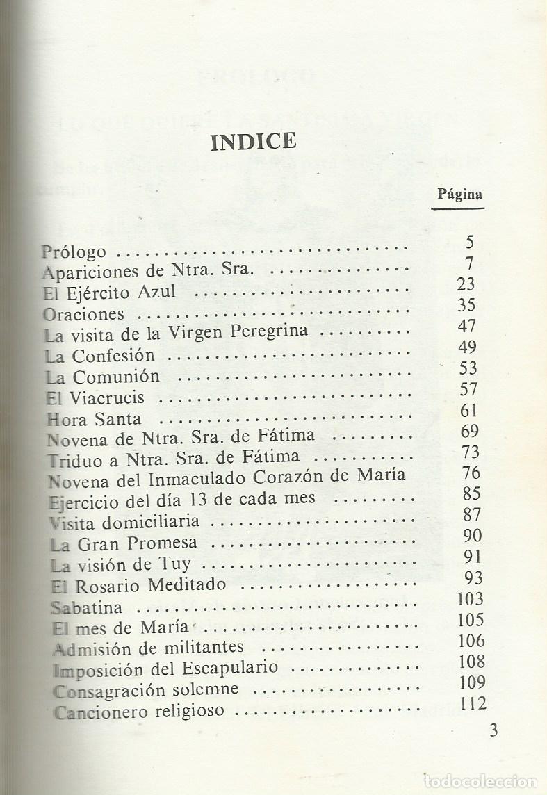 Libros de segunda mano: Manual y Devocionario de la Virgen de F&aacute;tima. - Foto 2