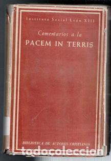 Libros de segunda mano: Comentarios a la Pacem in Terris - Foto 1
