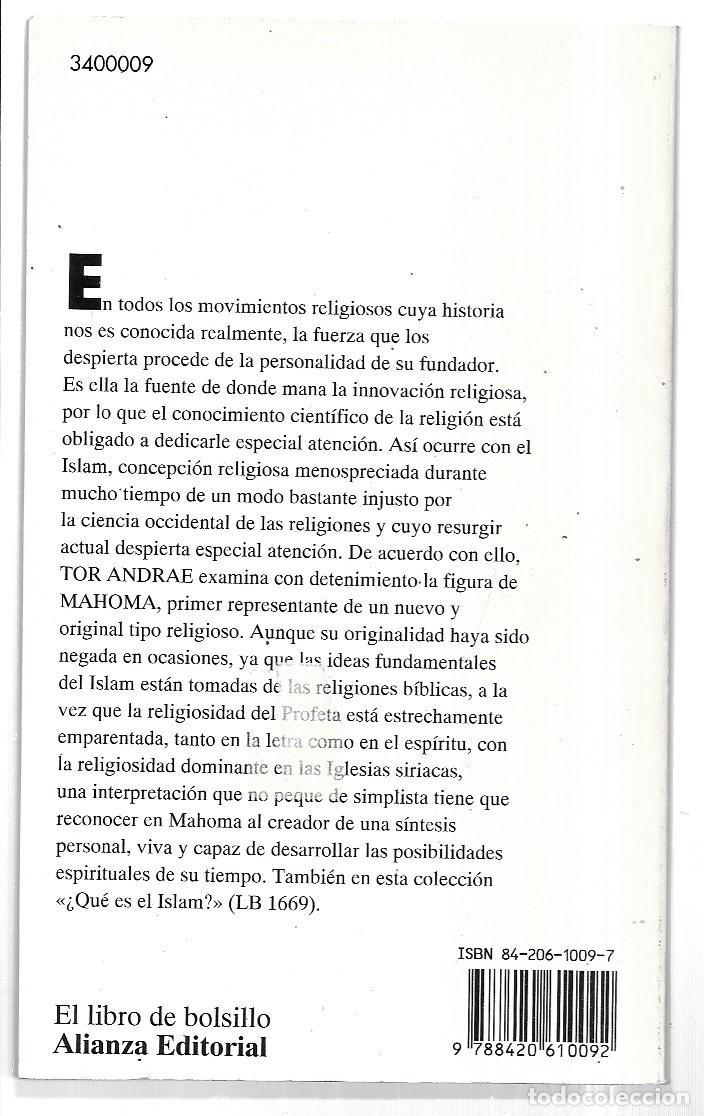 Libros de segunda mano: Tor Andrae . Mahoma - Foto 2
