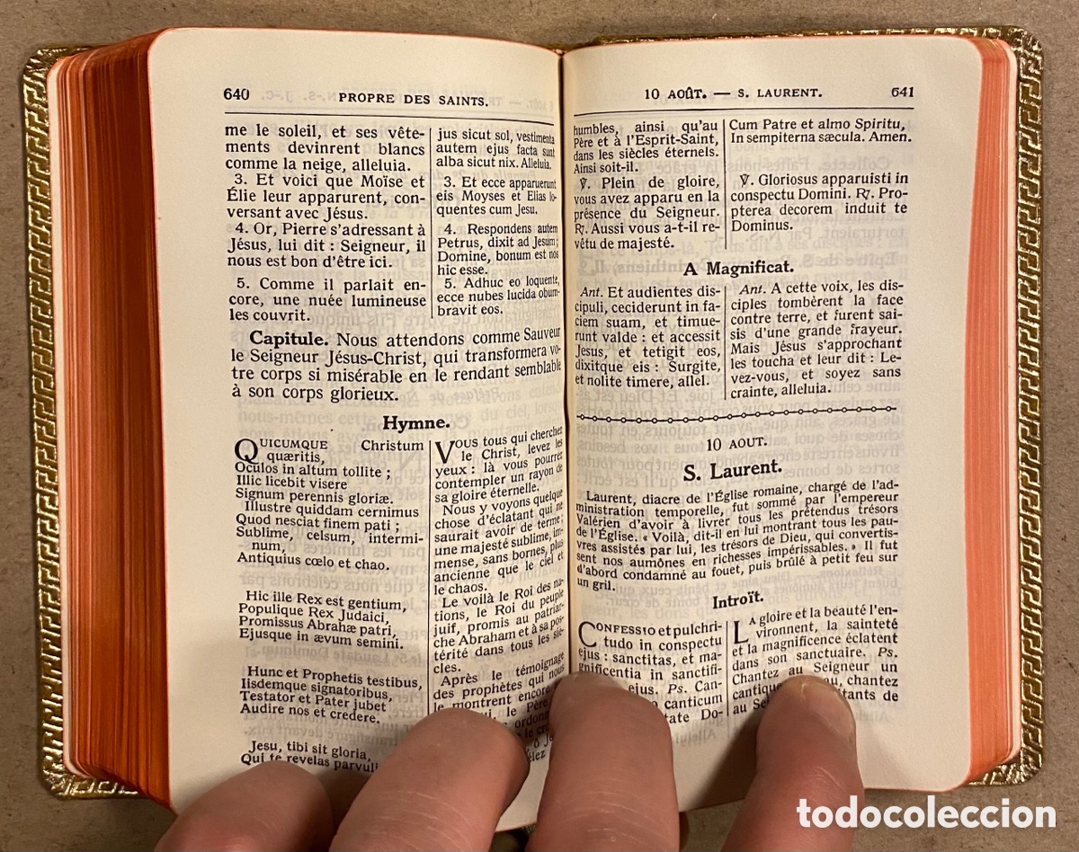 Libros de segunda mano: MISSEL VESP&Eacute;RAL EXPLIQU&Eacute;. E. BOURCEAU. EDITIONS BREPOLS 1952. - Foto 8