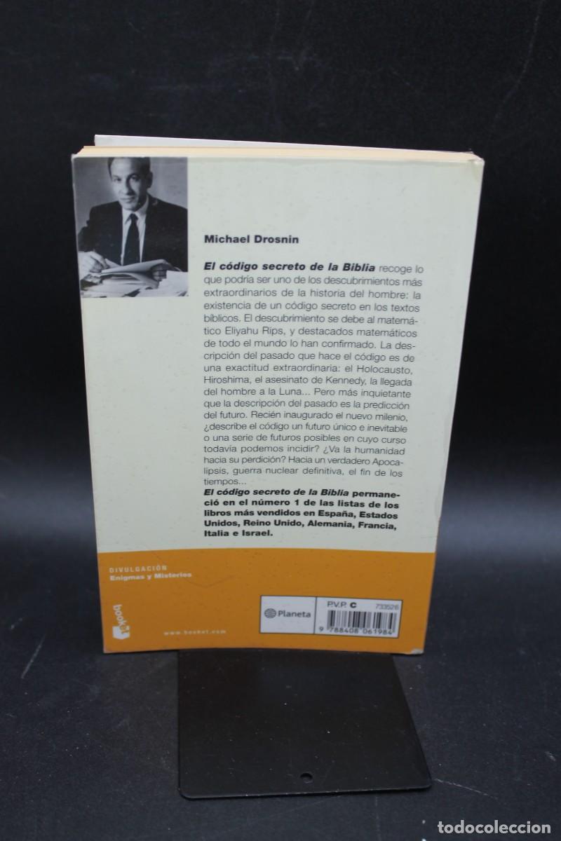 Libros de segunda mano: EL CODIGO SECRETO DE LA BIBLIA MICHAEL DROSNIN 2005 - Foto 2