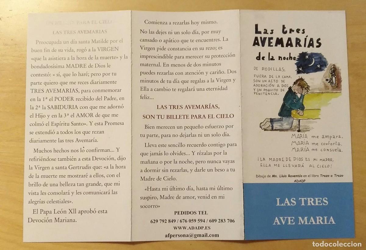Libros de segunda mano: Tr&iacute;ptico - Las tres avemar&iacute;as de la noche - Foto 3
