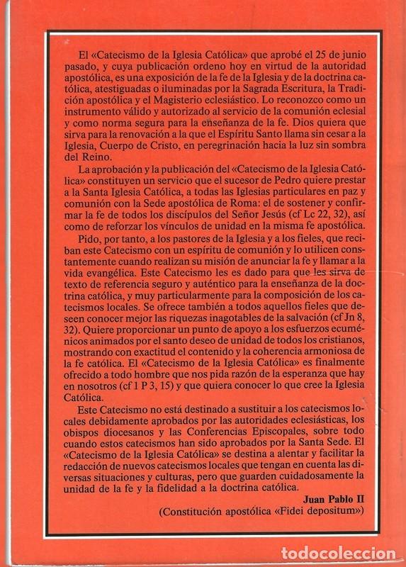 Libros de segunda mano: CATECISMO DE LA IGLESIA CAT&Oacute;LICA - Foto 2