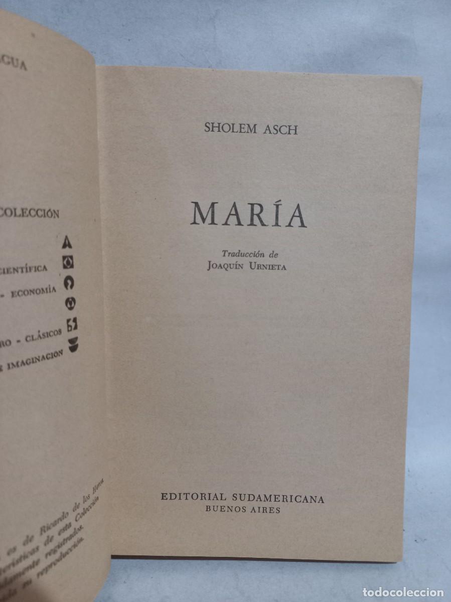 Libros de segunda mano: Sholem Asch - Mar&iacute;a - 1960 - Foto 3