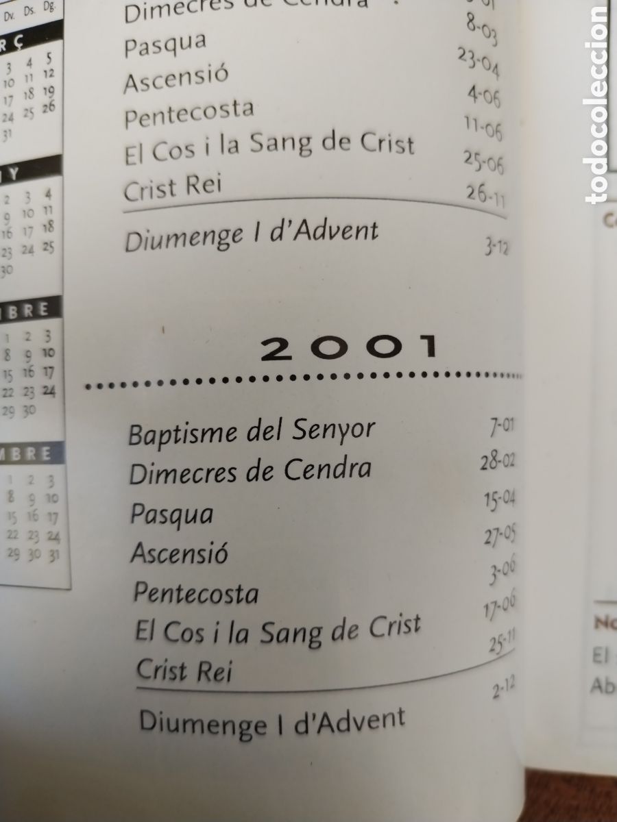 Libros de segunda mano: LA MISA DE CADA DIA a&ntilde;o 2001 - Foto 2