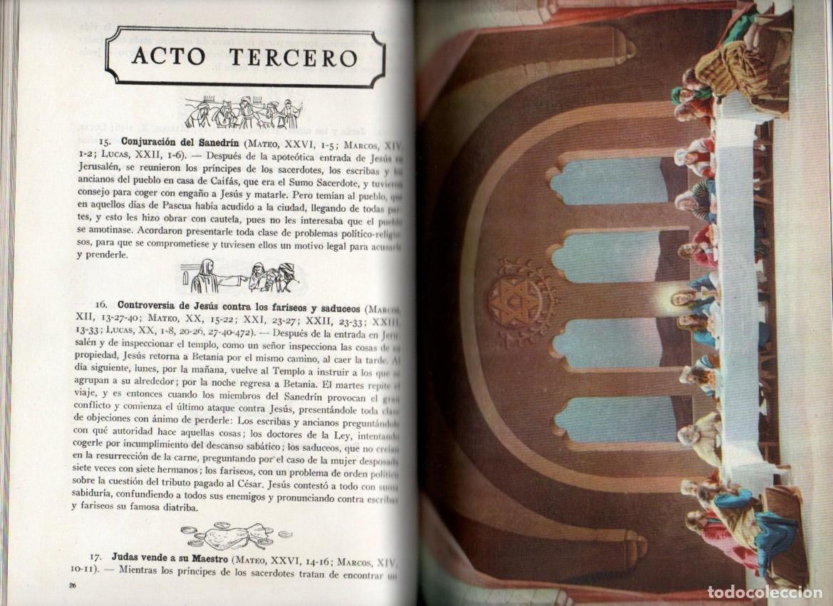 Libros de segunda mano: LA PASSI&Oacute; - OLESA DE MONTSERRAT 1955 CON PROGRAMA TRIPTICO INCLUIDO. - Foto 6