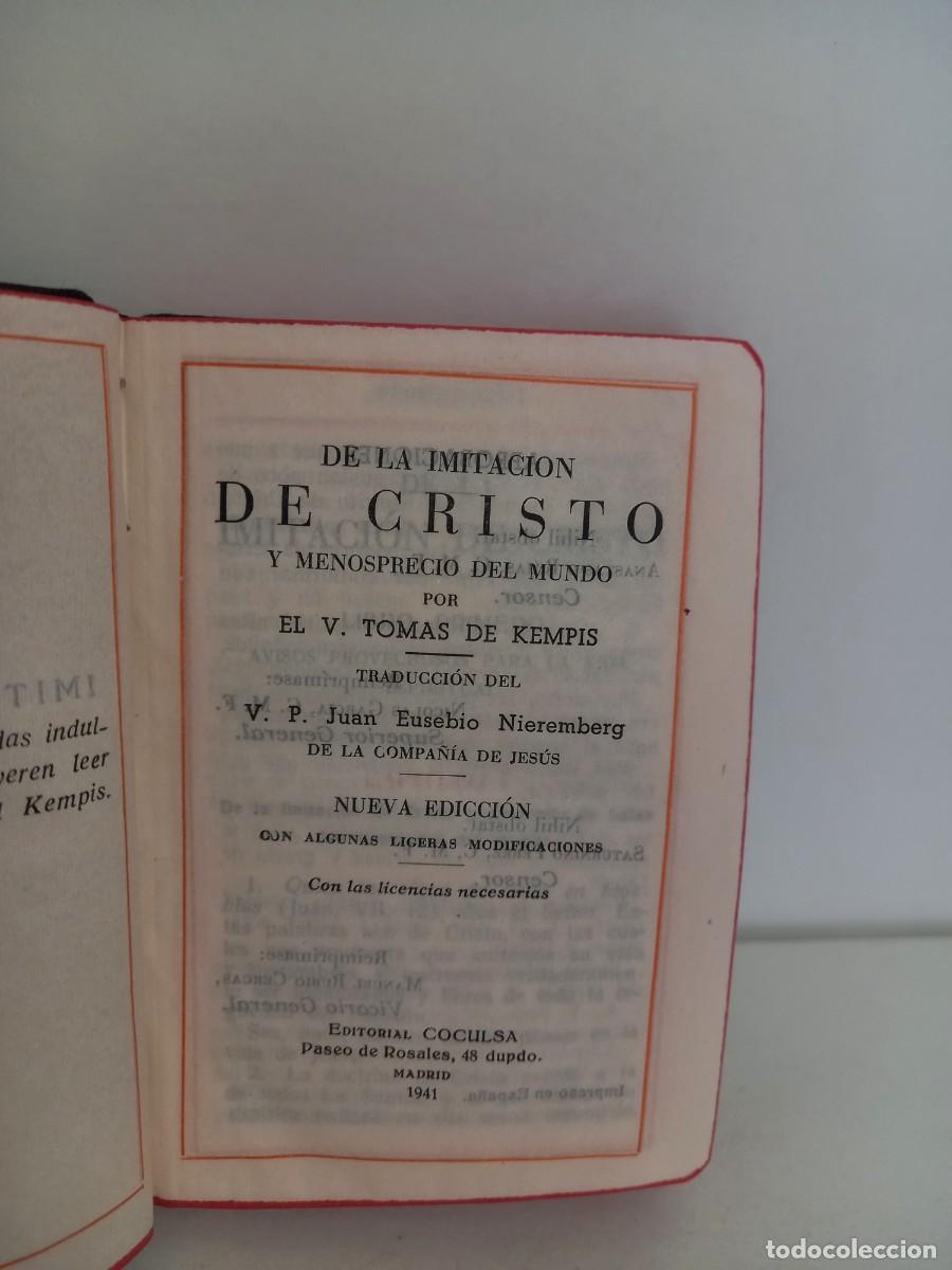 Libros de segunda mano: IMITACION DE CRISTO. Kempis. Editorial Colcusa. 1941 - Foto 2