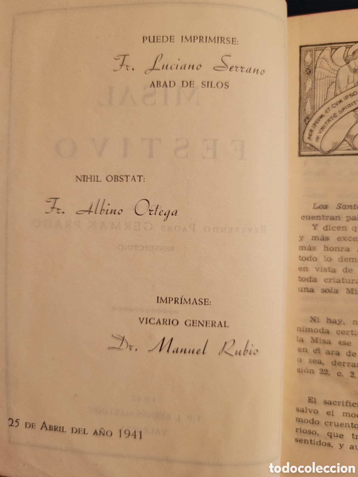 Libros de segunda mano: MISAL FESTIVO 1945 - Foto 5