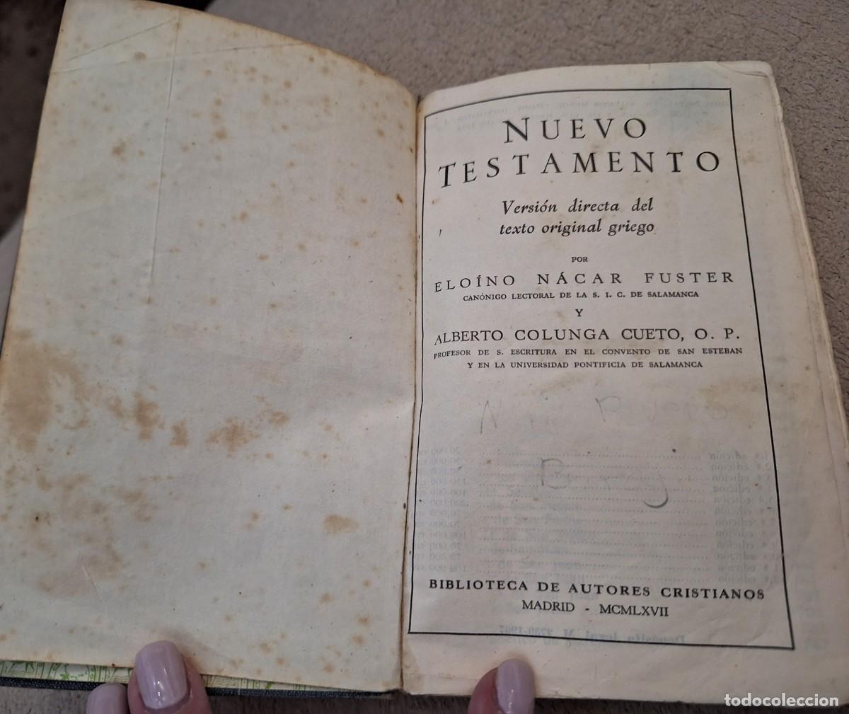 Libros de segunda mano: Nuevo testamento libro 1967 versi&oacute;n directa del texto original griego - Foto 4