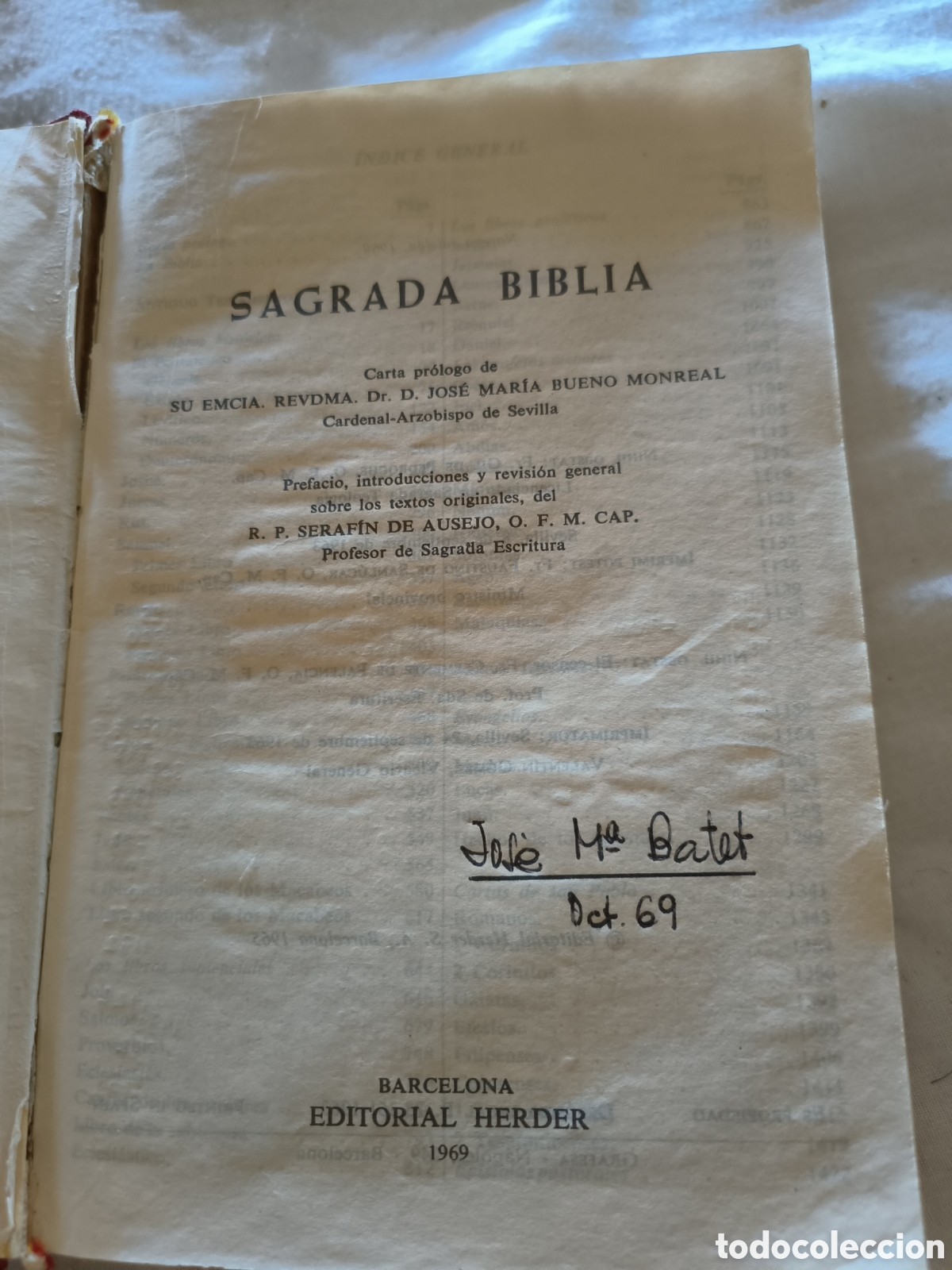 Libros de segunda mano: Biblia 1969 - Foto 3