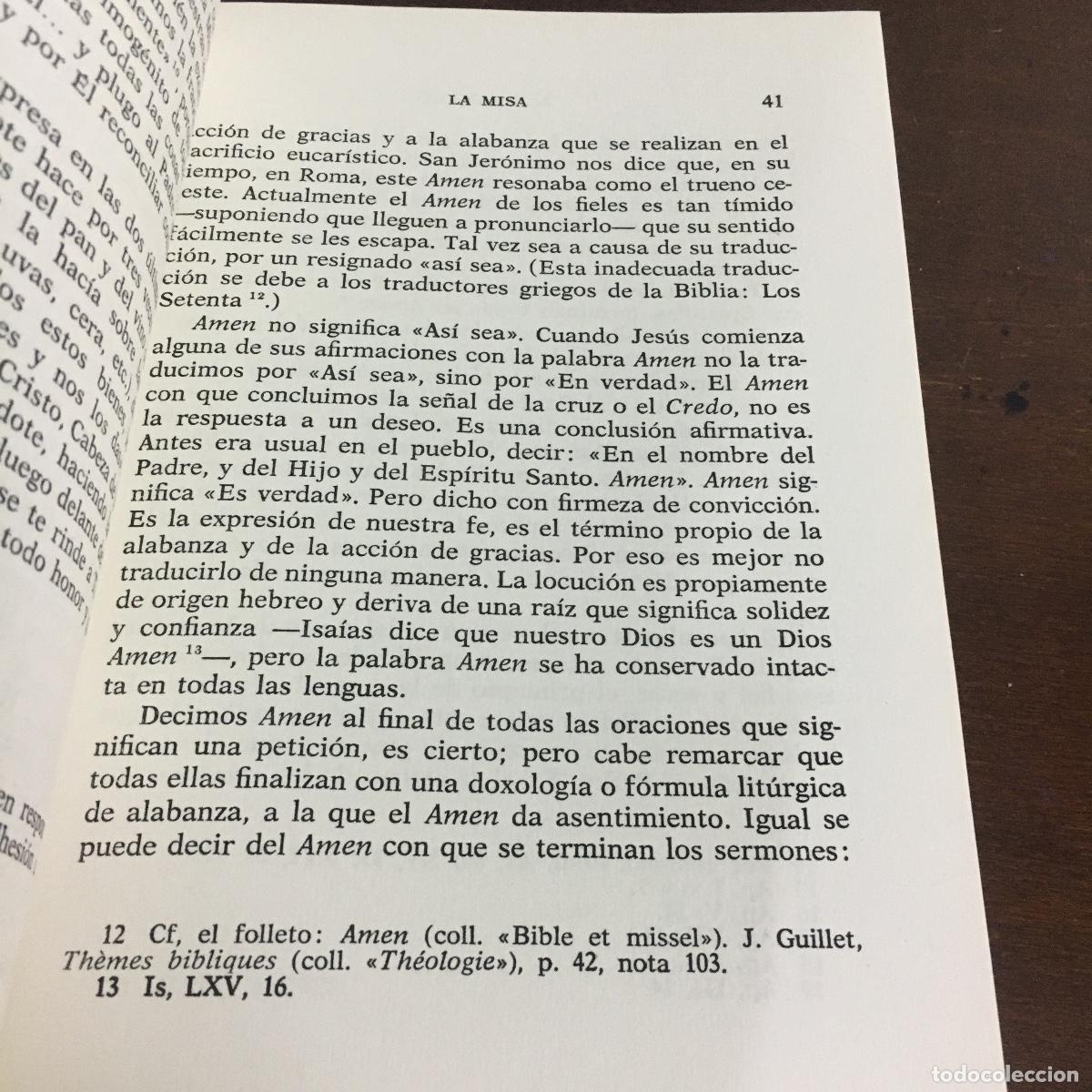 Libros de segunda mano: LA MISA. - ROGUET, A. M REF: 1529 - Foto 3