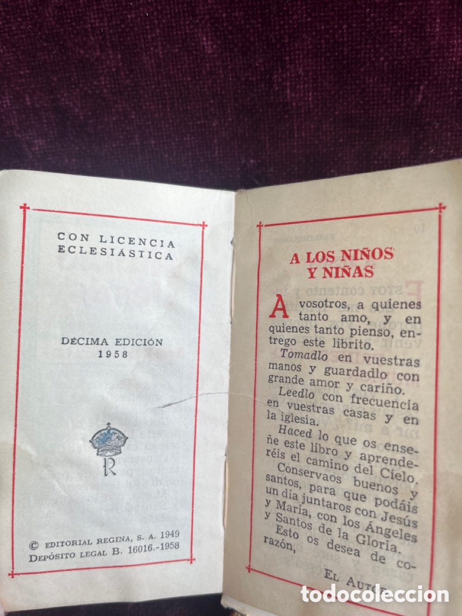 Libros de segunda mano: Devocionario (Divino Jes&uacute;s 1958) - Foto 3