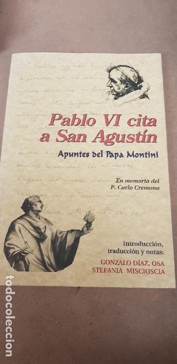 Libros de segunda mano: PABLO VI CITA A SAN AGUSTIN