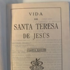 Libros de segunda mano: LIBRO. VIDA DE SANTA TERESA DE JESÚS. 1941