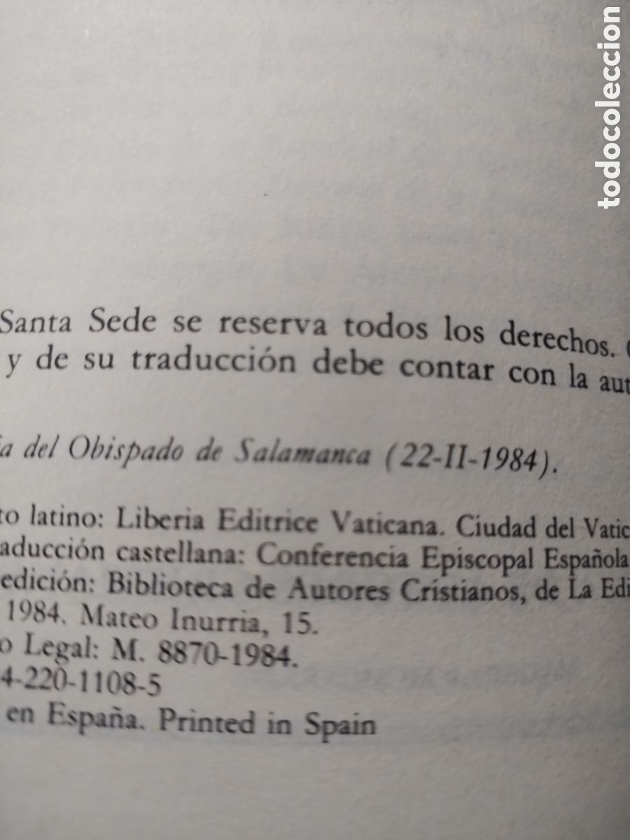 Libros de segunda mano: CODIGO DE DERECHO CANONICO a&ntilde;o 1984 - Foto 2