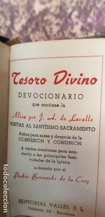 Libros de segunda mano: TESORO DIVINO DEVOCIONARIO - Foto 1