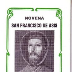 Libros de segunda mano: NOVENA - SAN FRANCISCO DE ASIS - EDICIONES V.J.
