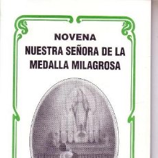 Libros de segunda mano: NOVENA - NUESTRA SEÑORA DE LA MEDALLA MILAGROSA - EDICIONES V.J.