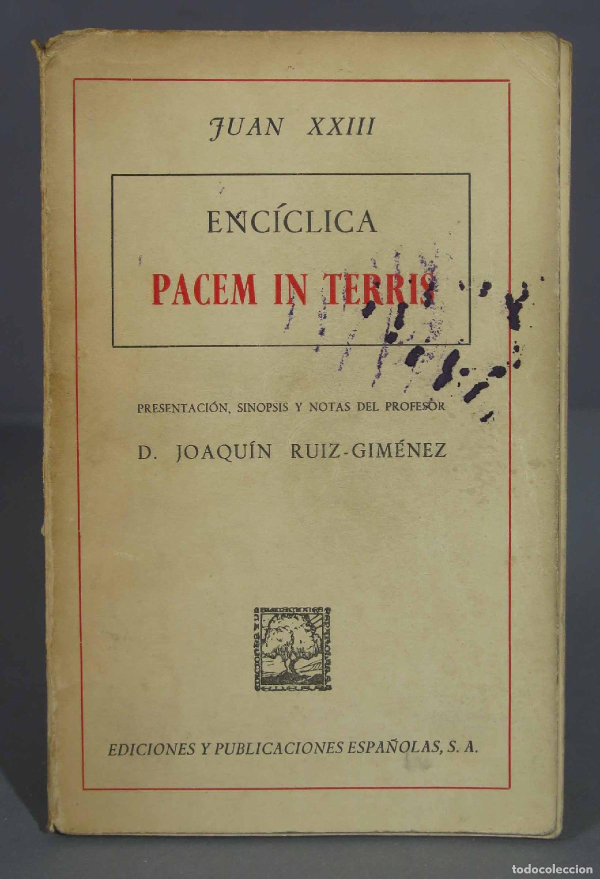 Libros de segunda mano: Pacem in terris. JUAN XXIII - Foto 1