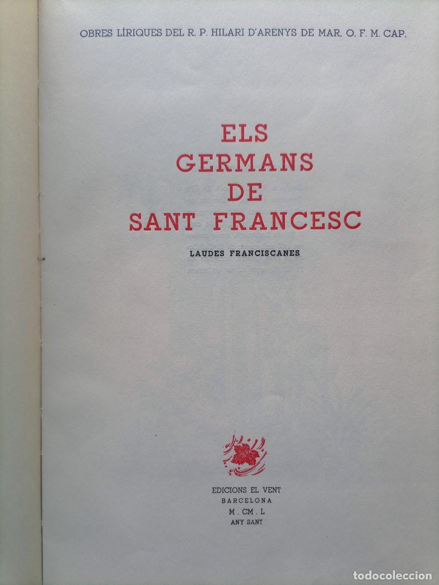 Libros de segunda mano: Els germans de sant Francesc - Foto 3