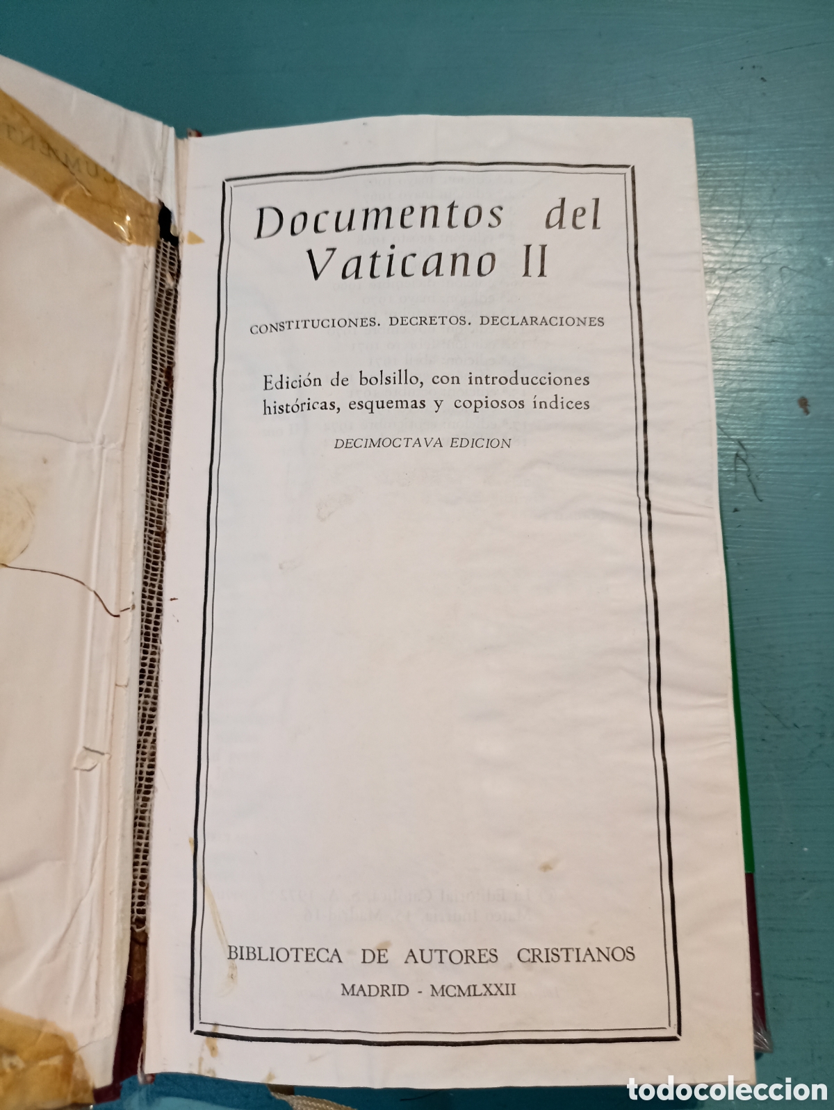 Libros de segunda mano: Documentos del Vaticano II. 18&ordf; edici&oacute;n. Madrid 1972 - Foto 1