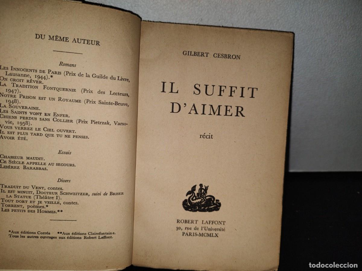 Libros de segunda mano: 76- IL SUFFIT DAIMER. R&Eacute;CIT - GILBERT CESBRON - 1960 - Foto 5
