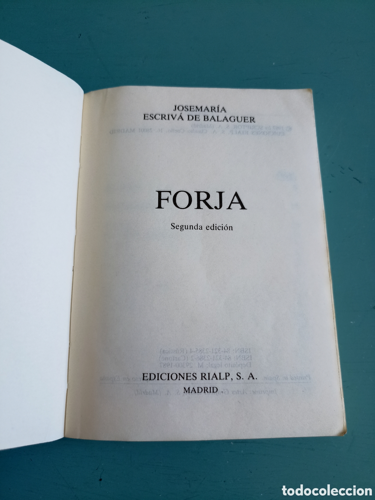 Libros de segunda mano: Forja. Jos&eacute;Mar&iacute;a Escriv&aacute; de Balaguer. - Foto 1