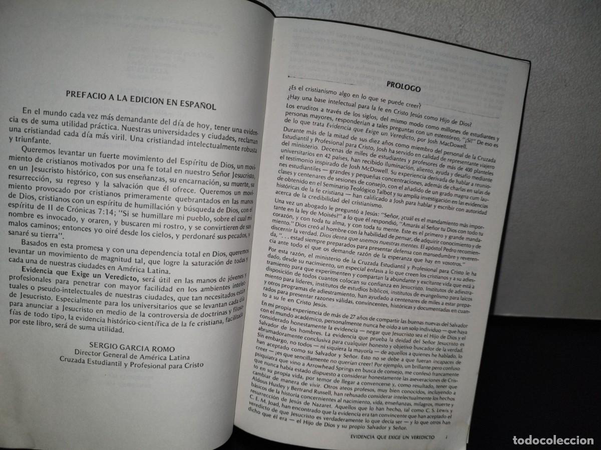 Libros de segunda mano: 77- EVIDENCIA QUE EXIGE UN VEREDICTO - JOSH MCDOWELL - Foto 11