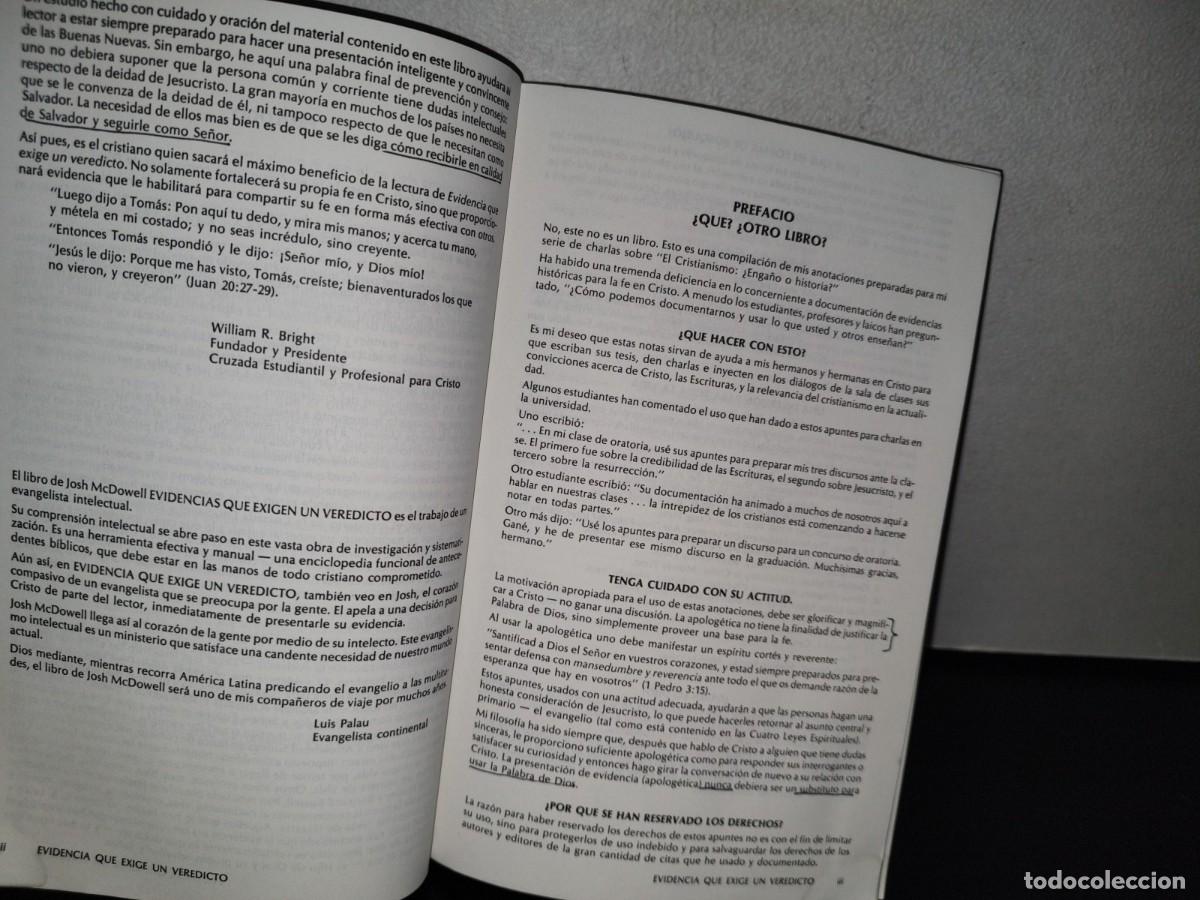 Libros de segunda mano: 77- EVIDENCIA QUE EXIGE UN VEREDICTO - JOSH MCDOWELL - Foto 12