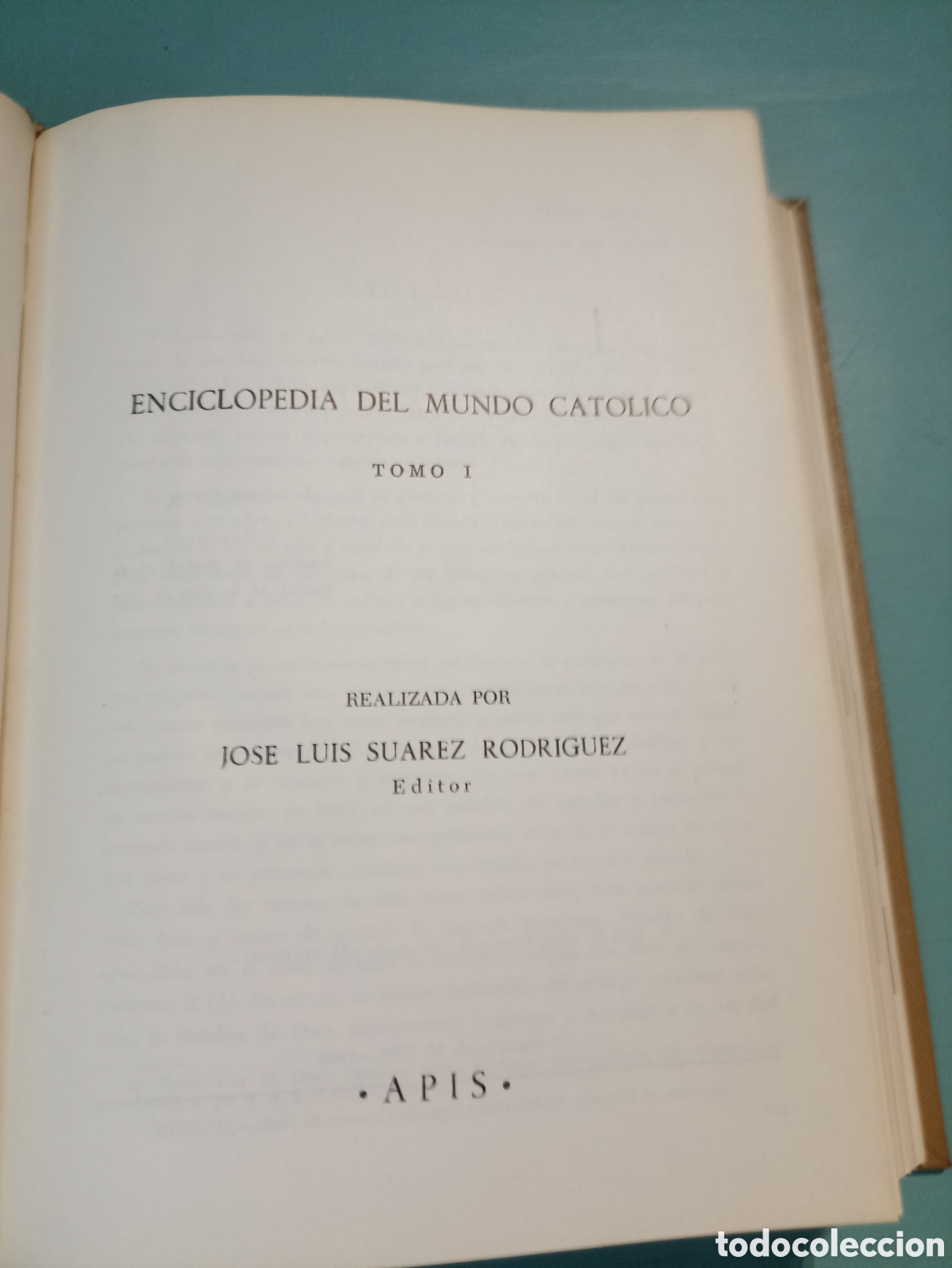 Libros de segunda mano: Enciclopedia del Mundo Cat&oacute;lico. Tomo I. Jose Luis Su&aacute;rez. Madrid 1968