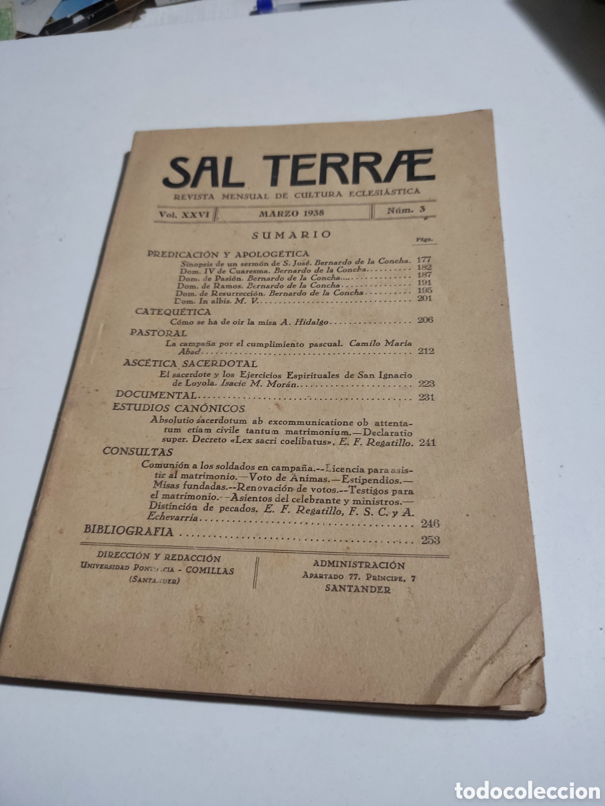 Libros de segunda mano: Libro Sal Terrae 1938 - Foto 1