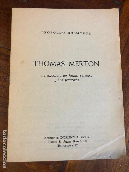 Libros de segunda mano: thomas merton, leopoldo belmonte 1964 - Foto 1