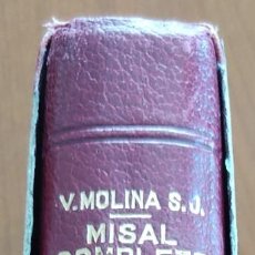 Libros de segunda mano: MISAL COMPLETO PARA LOS FIELES - P. VICENTE MOLINA - EDITORIAL HISPANIA 1962 - BUEN ESTADO