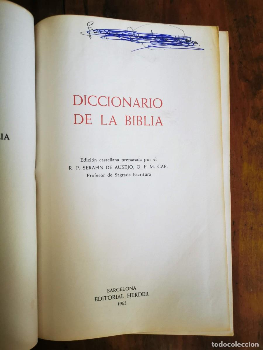 Libros de segunda mano: DICCIONARIO de la Biblia - Foto 2