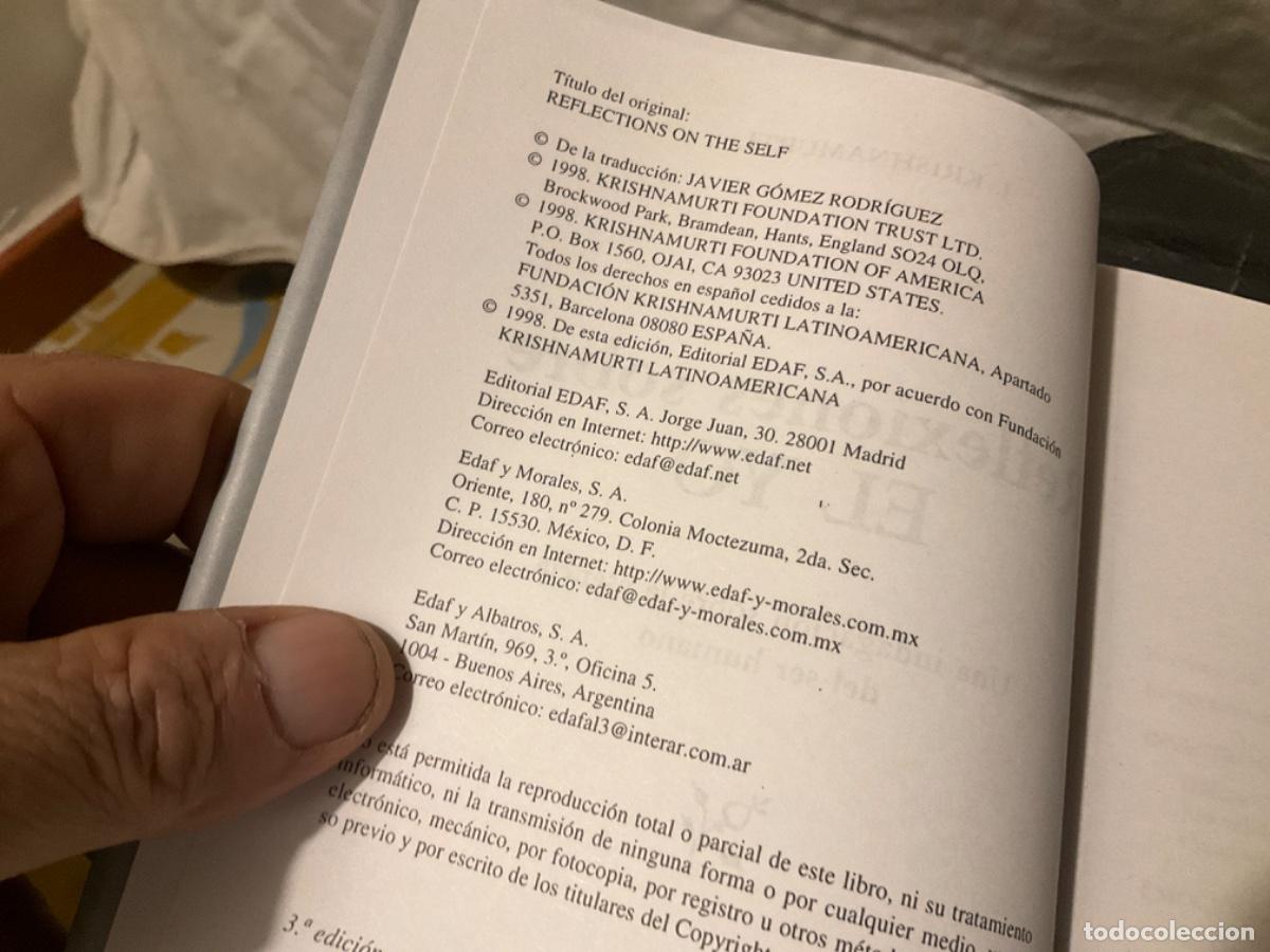 Libros de segunda mano: REFLEXIONES SOBRE EL YO - Jiddu Krishnamurti - Foto 3