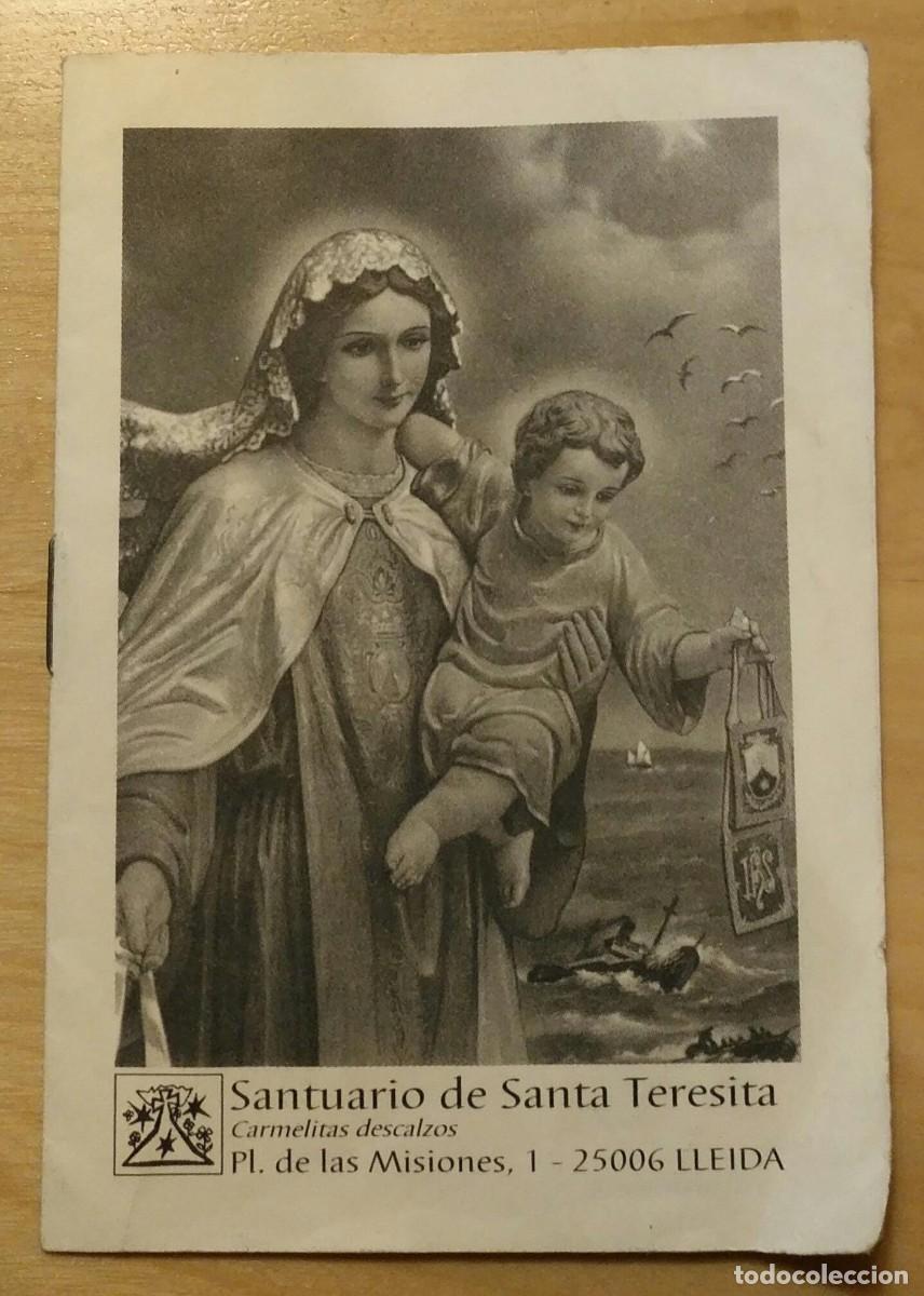 Libros de segunda mano: LLR 120 Folleto / Libreto Escapulario del Carmen - Santuario Santa Teresita - Lleida