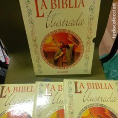 Libros de segunda mano: LA BIBLIA ILUSTRADA -3 TOMOS +CAJA