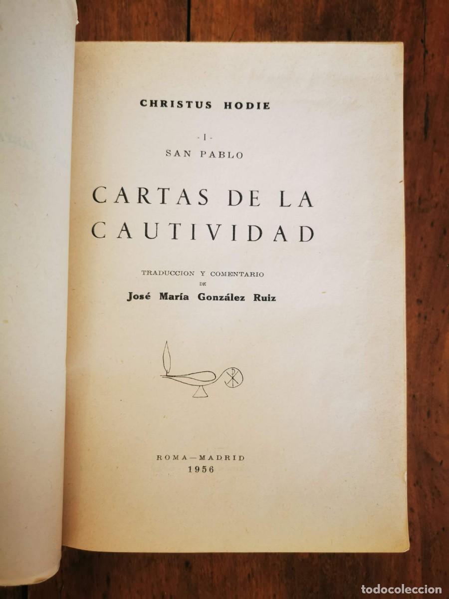 Libros de segunda mano: PABLO, Santo. Cartas de la cautividad - Foto 2