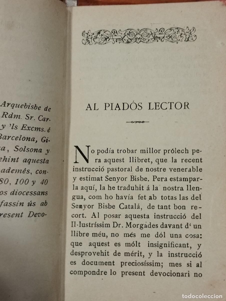 Libros de segunda mano: DEVOCIONARIO &rdquo;LO CATALA DEVOT&rdquo;. - Foto 3