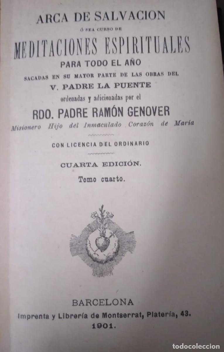 Livres d'occasion: ARCA DE SALVACION, O SEA CURSO DE MEDITACIONES ESPIRITUALES