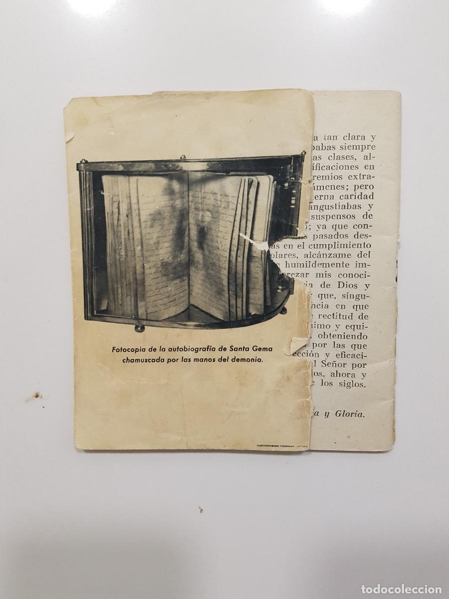 Libros de segunda mano: SANTA GEMA NOVENA Y PRACTICA DE LOS 14 - Foto 2
