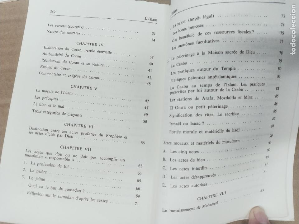 Libros de segunda mano: LISLAM.  A. BENACHENHOU. EN FRANCES. - Foto 3