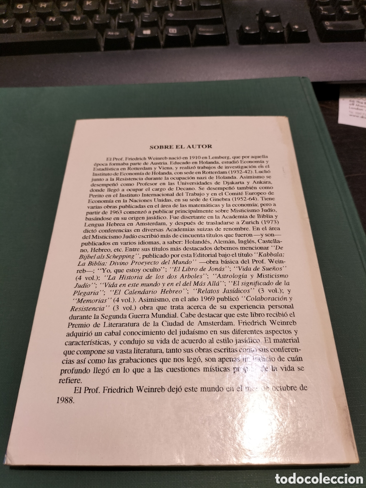 Libros de segunda mano: Kabbala El libro de los profetas - Foto 2