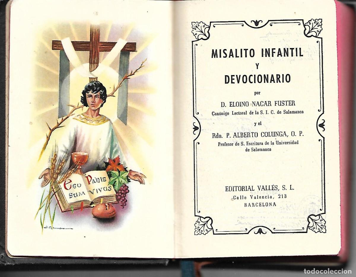 Libros de segunda mano: ANTIGUO MISALITO INFANTIL Y DEVOCIONARIO DE 1960 688 PAGINAS