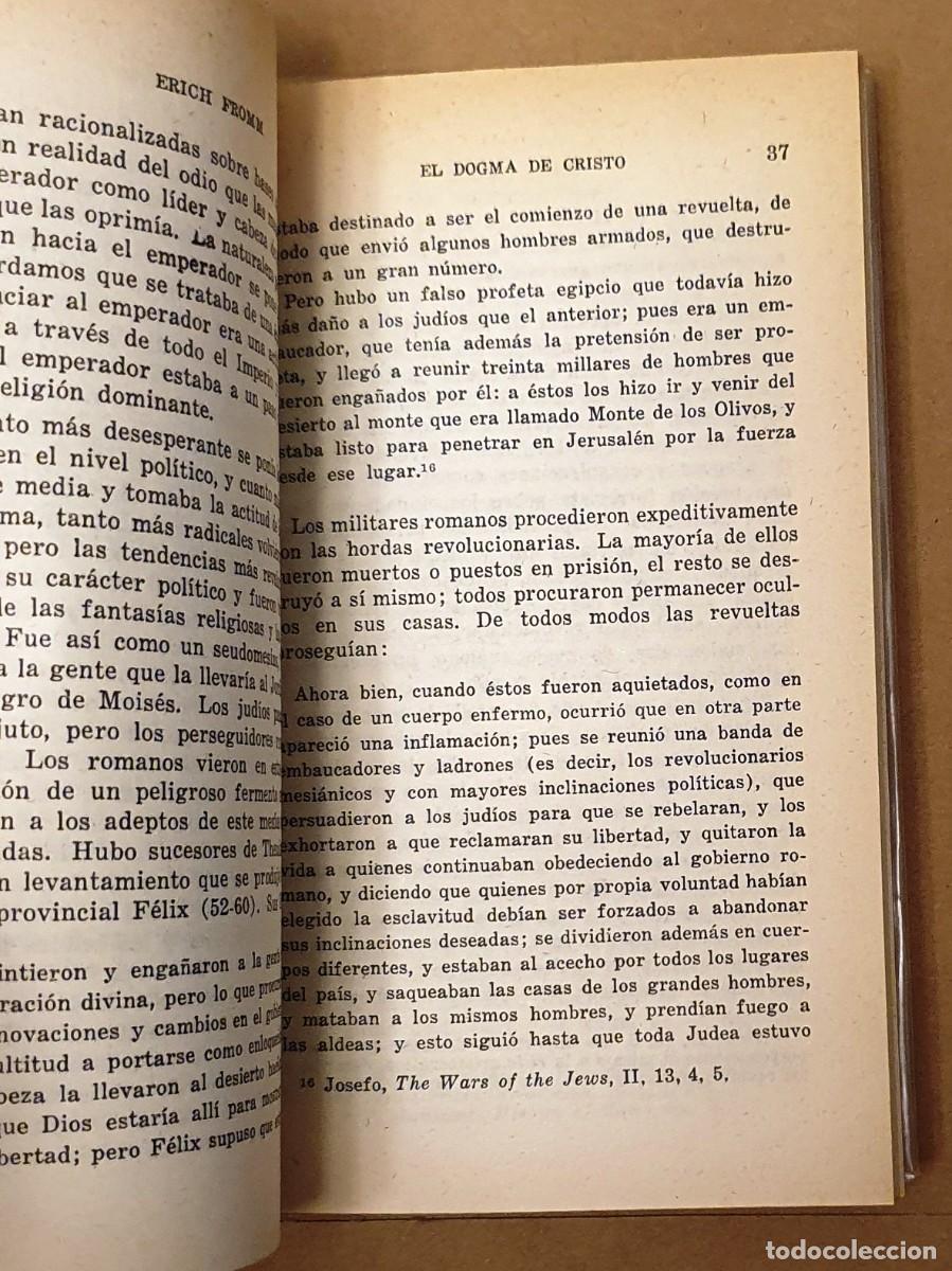 Libros de segunda mano: EL DOGMA DE CRISTO. ERICH FROMM. - Foto 3