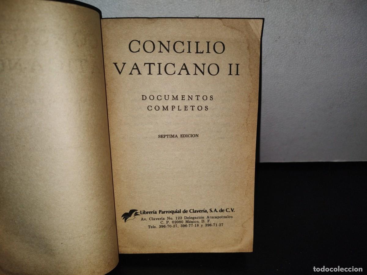 Libros de segunda mano: 93- DOCUMENTOS COMPLETOS DEL VATICANO II - 1985 - Foto 3