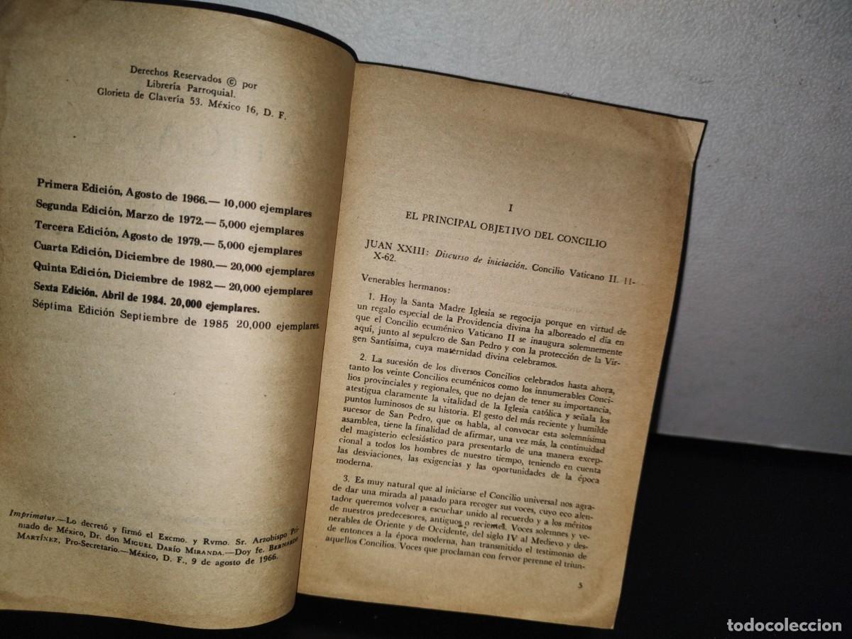 Libros de segunda mano: 93- DOCUMENTOS COMPLETOS DEL VATICANO II - 1985 - Foto 4