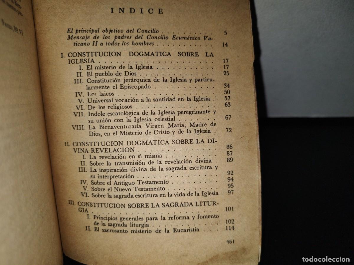 Libros de segunda mano: 93- DOCUMENTOS COMPLETOS DEL VATICANO II - 1985 - Foto 5