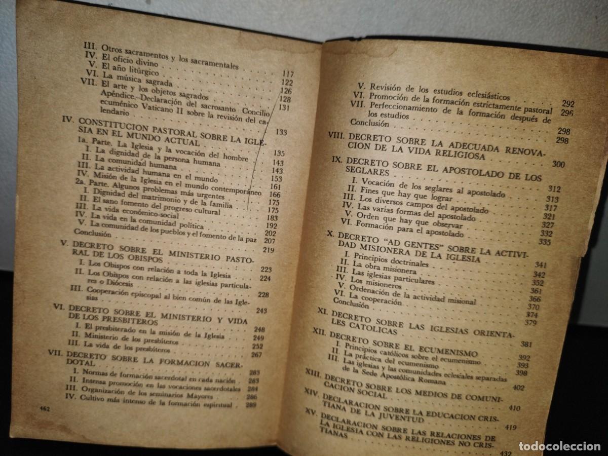 Libros de segunda mano: 93- DOCUMENTOS COMPLETOS DEL VATICANO II - 1985 - Foto 6