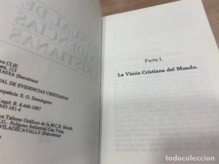 Libros de segunda mano: MANUAL DE EVIDENCIAS CRISTIANAS - Mullins, E.Y. / 1987 - Foto 3